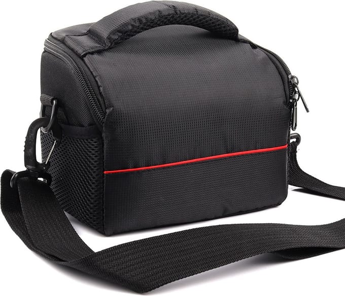 Somstyle Cameratas Spiegelreflexcamera Medium Geschikt voor DSLR Camera - Schoudertas - Zwart