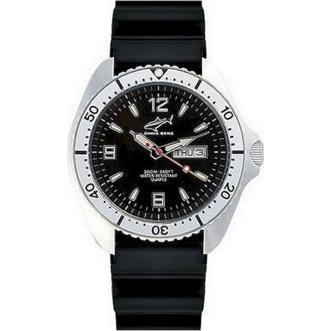 Chris Benz - CBO-S-KB-SI - Duikhorloges - Quartz - Analoog