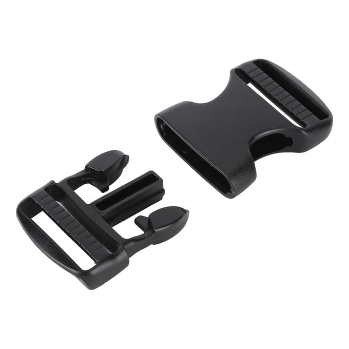 Lot de 5 boucles à dégagement rapide en plastique, double sangle réglable, remplacement pour sac à dos QYSC-201