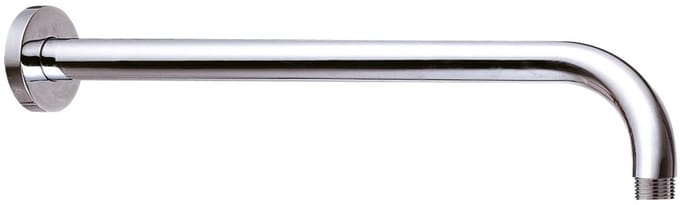 Aloni rainshower wandarm – gebogen – 45 cm – chroom