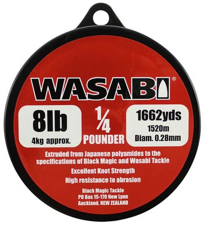 Black Magic Wasabi Monofilament Transparant 0.800 mm