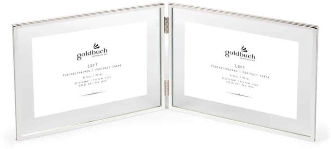 Goldbuch - Dubbele Fotolijst Loft – 2* 15x10 cm – Zilver