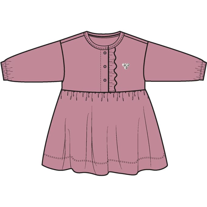 Korte jurk meisje Hummel Reg Placket