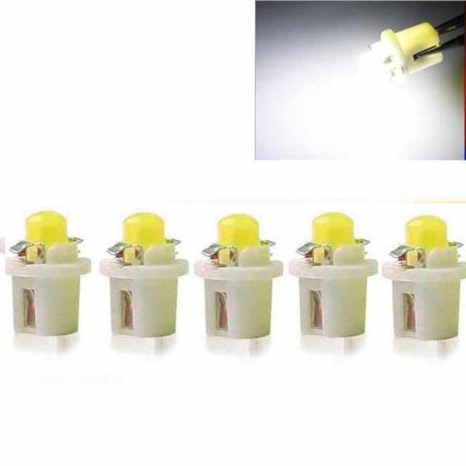5 stks/1 st T5 B8.5D 1SMD LED Auto LED Dashboard Dash Gauge Instrumentenpaneel Gloeilamp 12 V 5Pcs rood