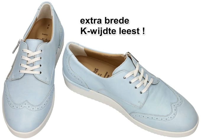 Solidus -Dames - blauw licht - lage gesloten schoenen - maat 38.5