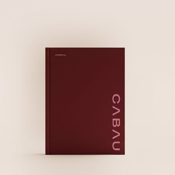 Cabau – Bloom Journal – Planner – Cherry – Dagelijkse Planning & Quotes – Ongedateerde Dagplanner met Linnen Kaft – 248 Pagina's