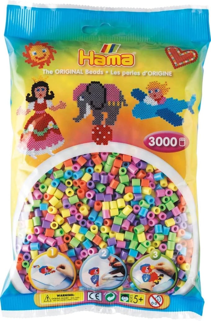 Hama Ironing Beads mix-Pastel 3000 pcs