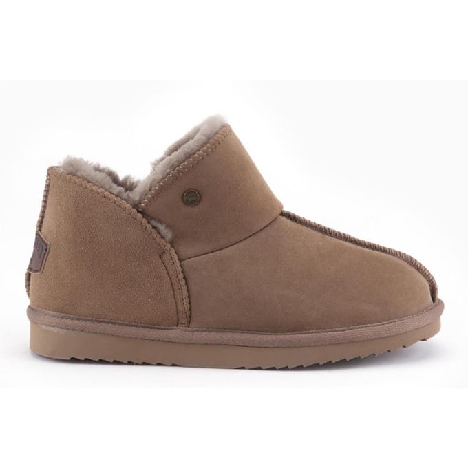 Warmbat Willow Suede Dames Sloffen - Bruin