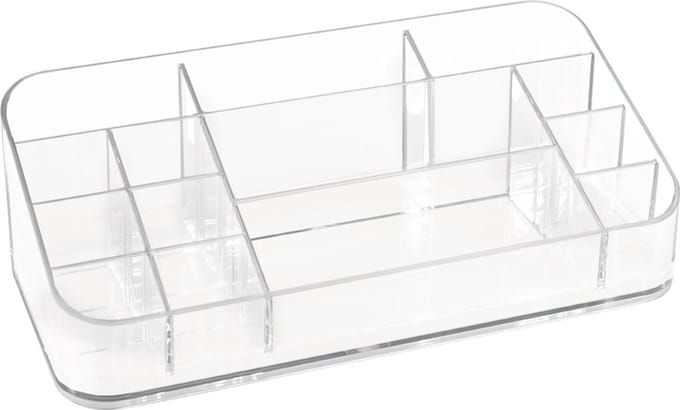 iDesign   Make-up organizer display   - Transparant - Sorteervakken