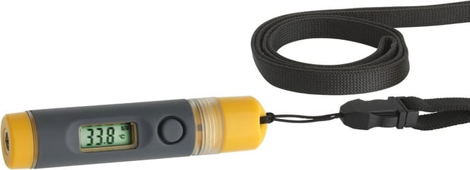Infrarood thermometer - Contactloze meter - Oppervlakte temperatuur - Waterdicht IP67 - 1 seconde meting - Grijs