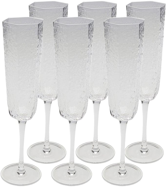 Champagneglazen Cascata (6/Set) Kare Design