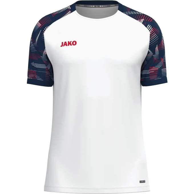 JAKO T-shirt Sonic wit/marine/rood 6126-039