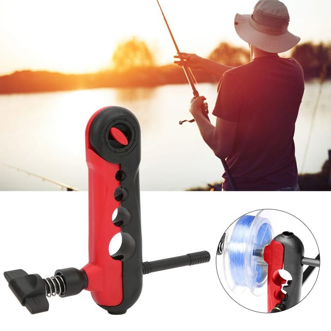 Mini Bobineur de Ligne de Pêche Universel Portable Moulinet Enrouleur Outil de Poisson Accessoire Enrouleur black