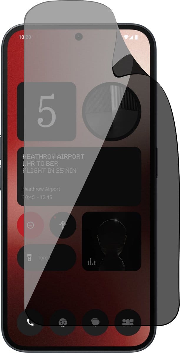 Privacy Screenprotector geschikt voor Nothing Phone 2a - 1x FlexGuard Screen Protector