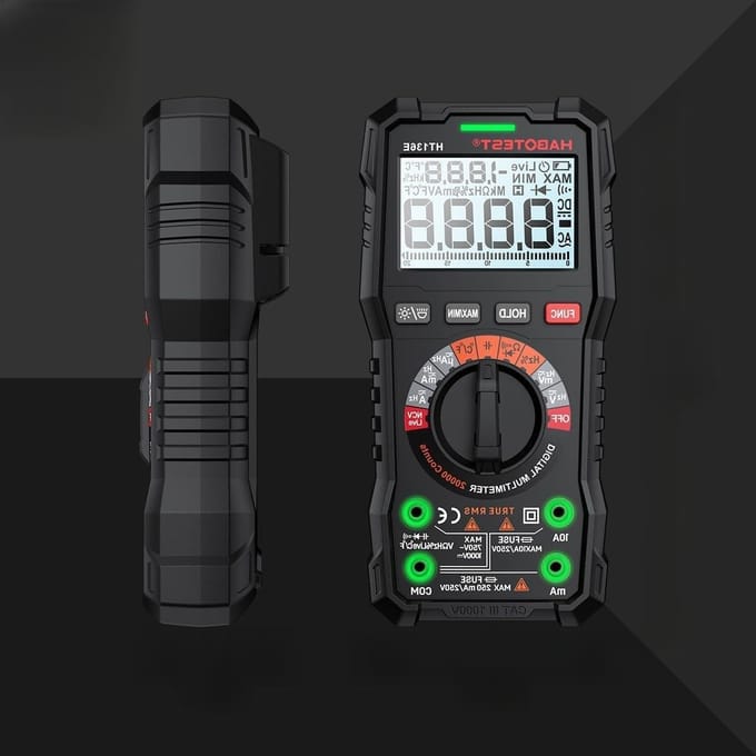 Digitale Multimeter - Spanningstester - Elektrische Metingen - True RMS - 20.000 Tellingen - Zwart