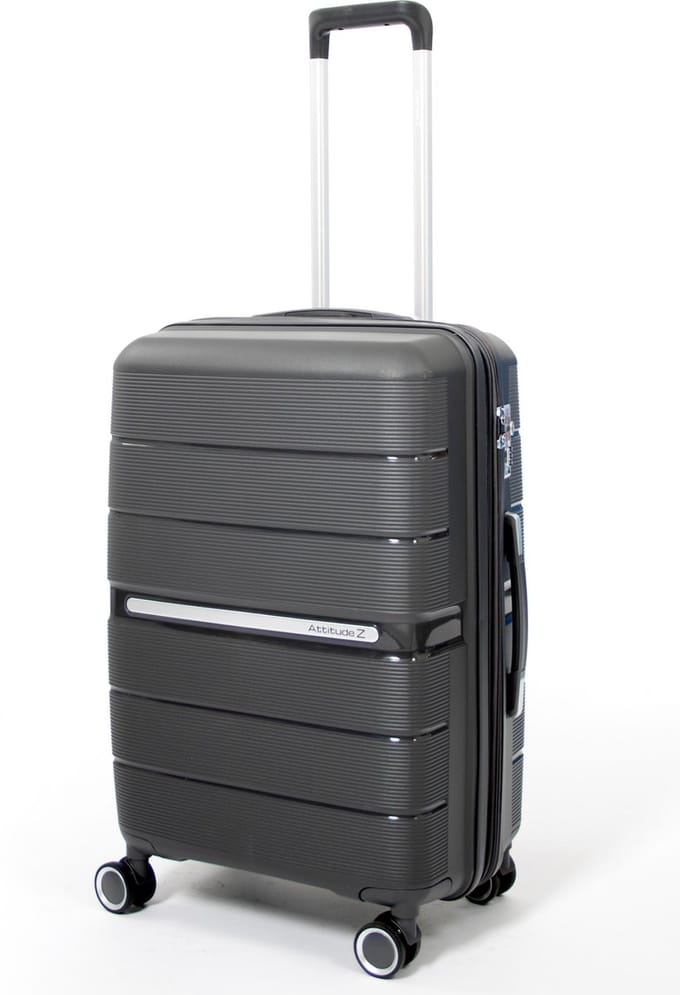 Attitudez EliteZ Reiskoffer Medium Grijs 67cm - TSA-slot - Uitbreidbaar