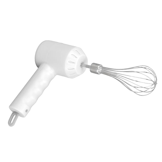 Draadloze Elektrische Handmixer USB Oplaadbare Handheld Garde Elektrische Melkschuimer met 2 Roer wit