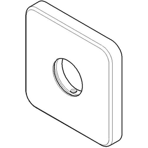 Dornbracht replacement rosette for wall connection bend 092796001-00