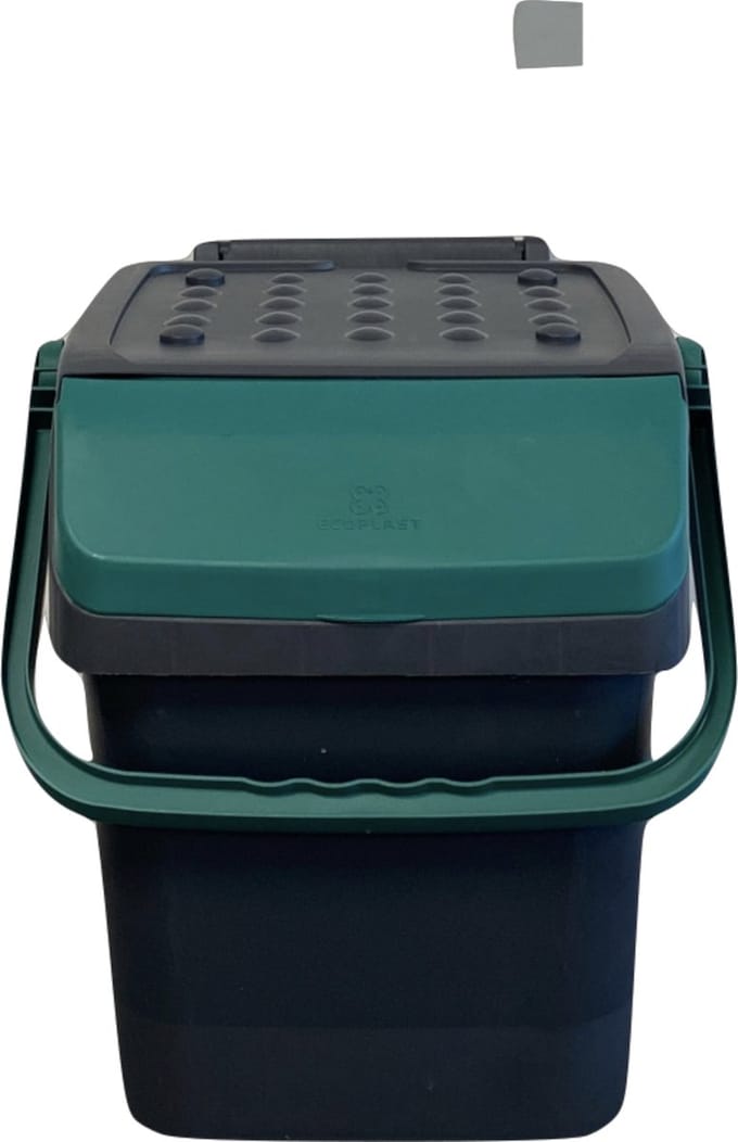 Mari afvalbak 28 liter - afvalemmer - groen - afvalscheiden organisch - GFT - sorteer afvalbak - sorteer bak