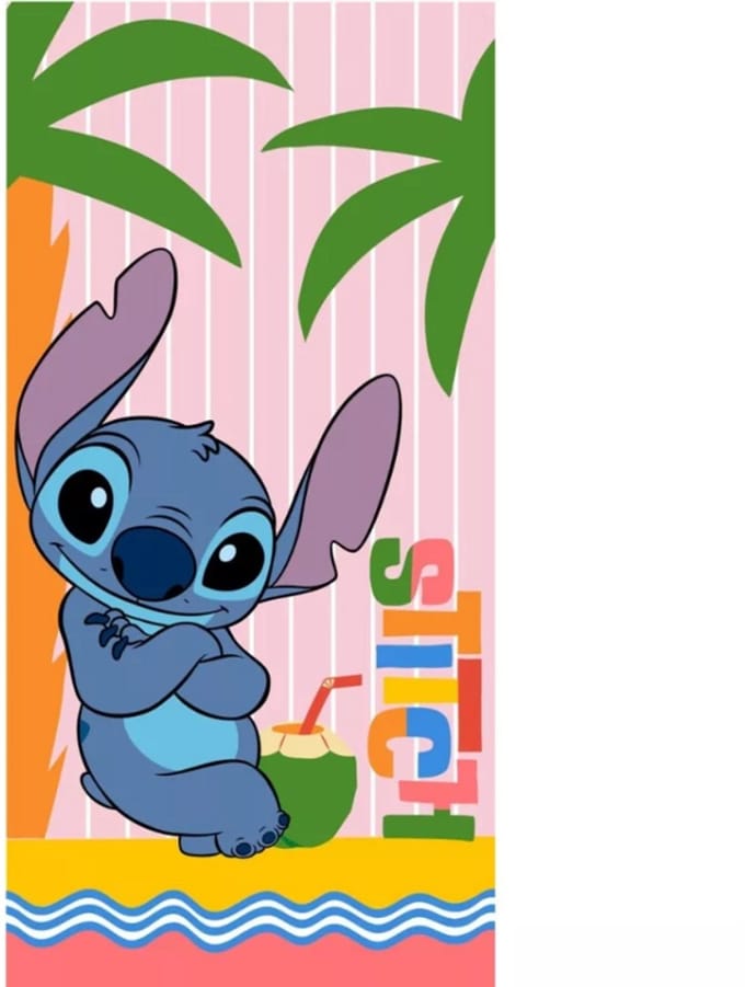 Lilo en Stitch Strandlaken Kokosnoot - 70 x 140 cm - Polyester