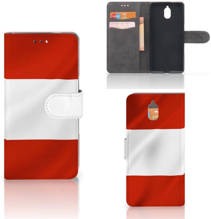 Nokia 3.1 (2018) Bookstyle Case Oostenrijk