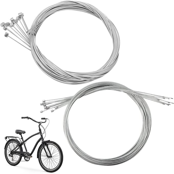 Dailygoods - Set van 10 Universele Fietsrem- en Derailleurkabels
