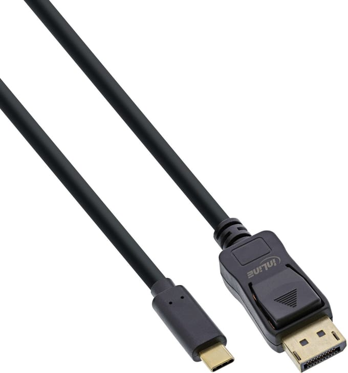 InLine® USB-beeldschermkabel, USB-C-stekker naar DisplayPort-stekker, 5m