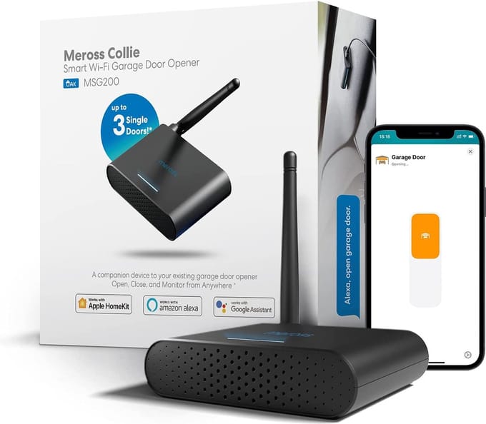 Meross - Slimme wifi-garagedeuropener (3 deuren)