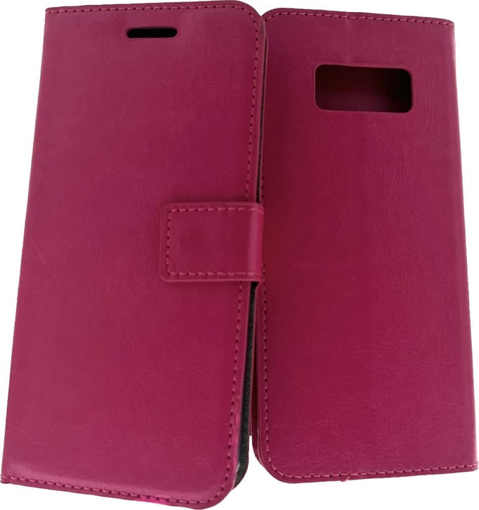 Portemonnee Book Case Hoesje Geschikt voor: Samsung Galaxy S8 Plus - Roze