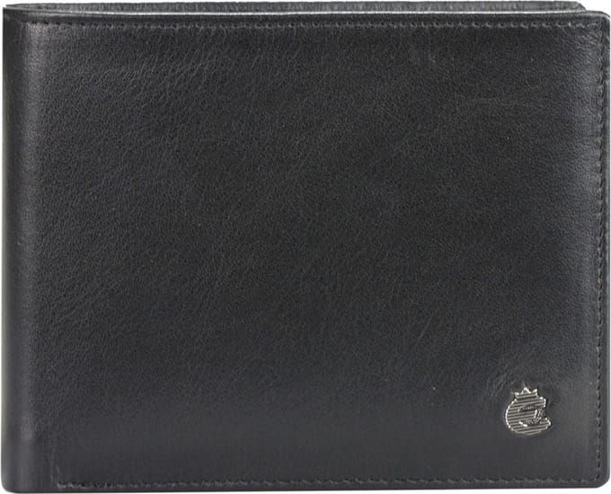 Esquire Harry Portemonnee Leer 12 cm - Jongens - Horizontaal - black