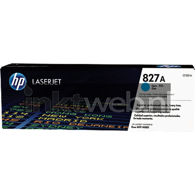 Tonercartridge hp cf301a 827a blauw