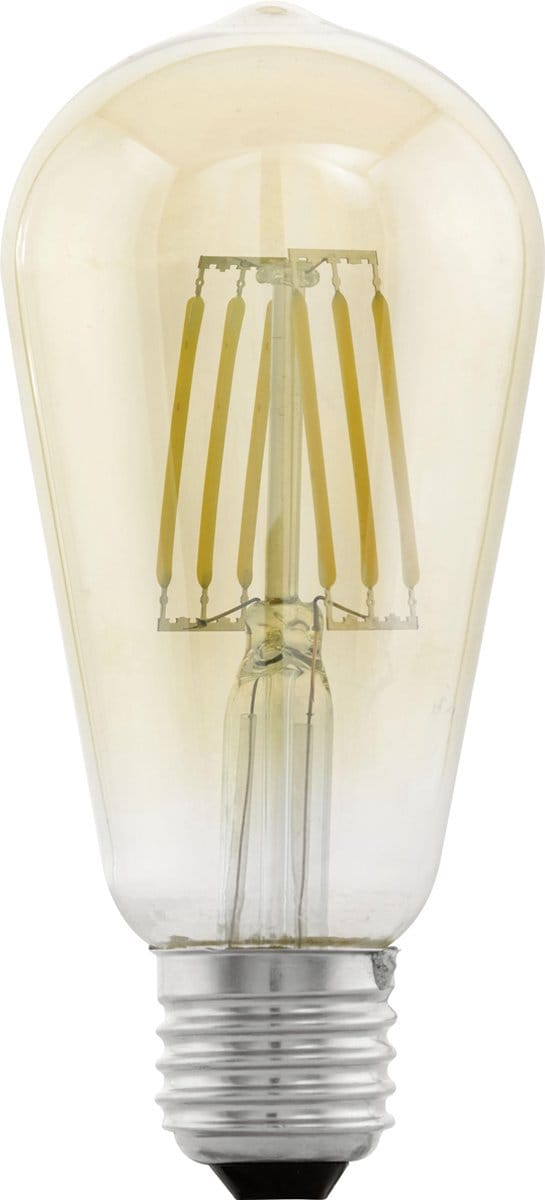 Eglo Vintage LED Kooldraadlamp – E27 – G95 - Amberkleurig