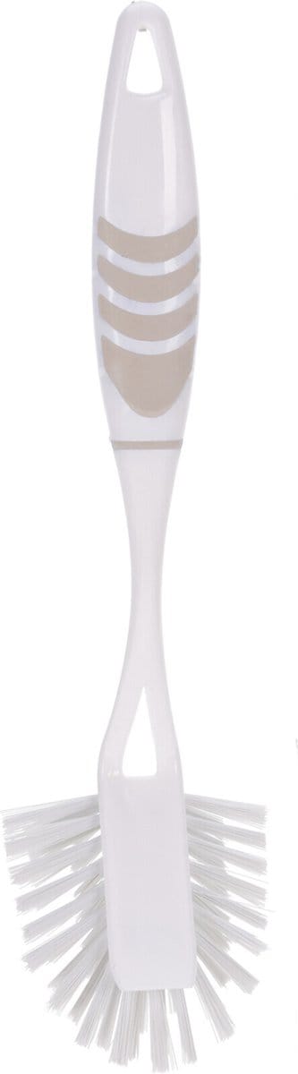 Excellent Houseware Afwasborstel met ophang lus - grijs - 29 cm