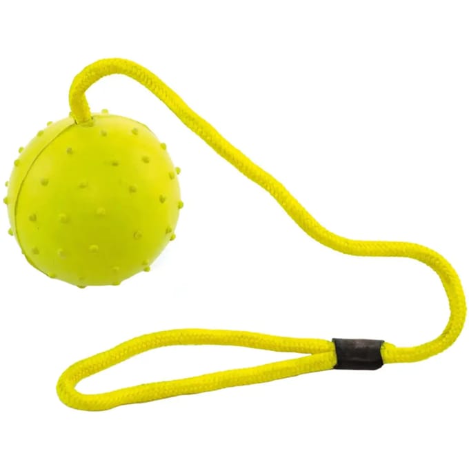 Rubberen bal met touw Umbria Equitazione