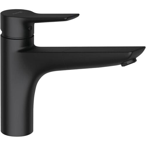 Kludi MIX black sink multi single-lever mixer with pull-out spout, closed lever 329433975
