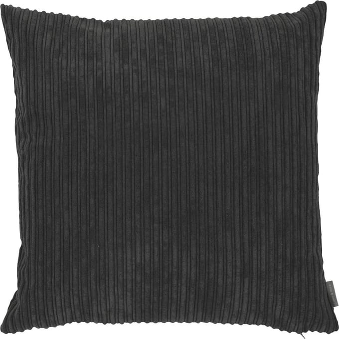 Duke Velvet Rib kussen donkergrijs 45x45cm