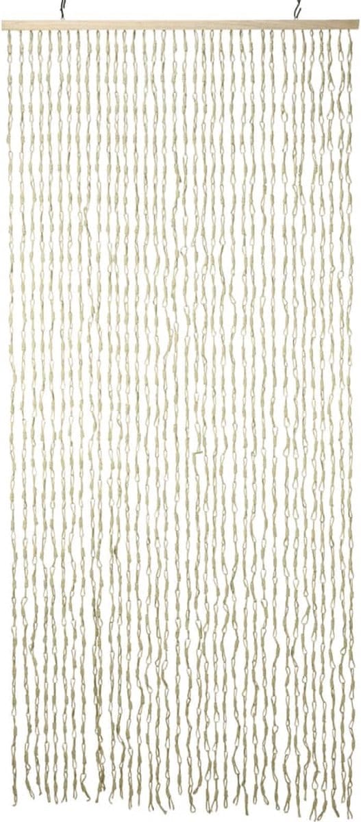 H&S - Collection - Deurgordijn - 90x200 - cm - bamboe - naturel
