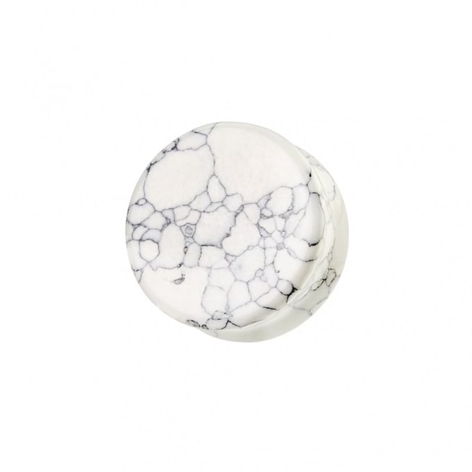 16 mm Double-flared plug howlite - LMPiercings