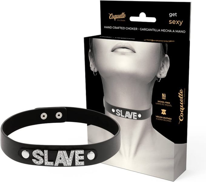 COQUETTE ACCESSORIES | Coquette Choker Vegan Leather - Slave