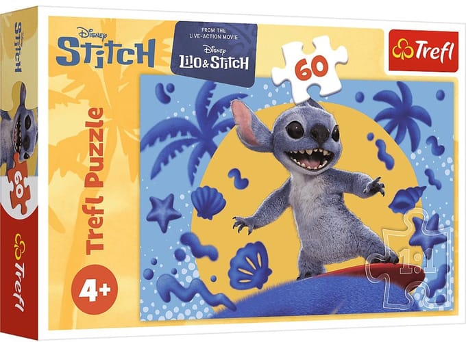 Trefl puzzel Disney Stitch - 60 stukjes - kinderpuzzel.