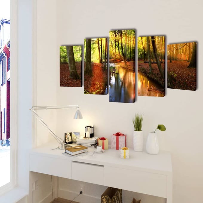 vidaXL Canvasdoeken Bos 200 x 100 cm