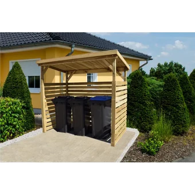 Weka Haardhoutopslag 663b Gr.1 Onbehandeld 114x214x204cm