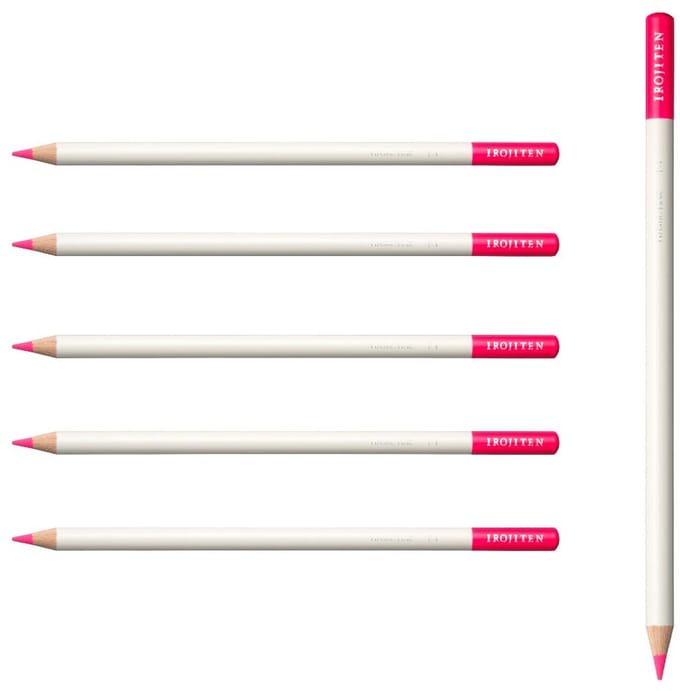 Tombow Irojiten - Kleurpotloden - F1 - Plastic Pink - Roze - 6 Stuks