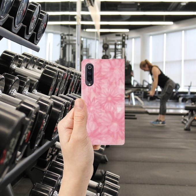 Standcase Hoesje voor Xiaomi Mi 9 Smart Cover Spring Flowers
