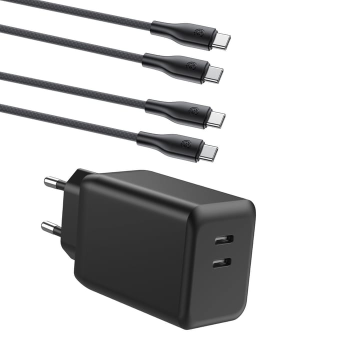 Usb C adapter 45w + usb C kabels - Snellader 45w - Super Fast Charger - Lange usb C oplader