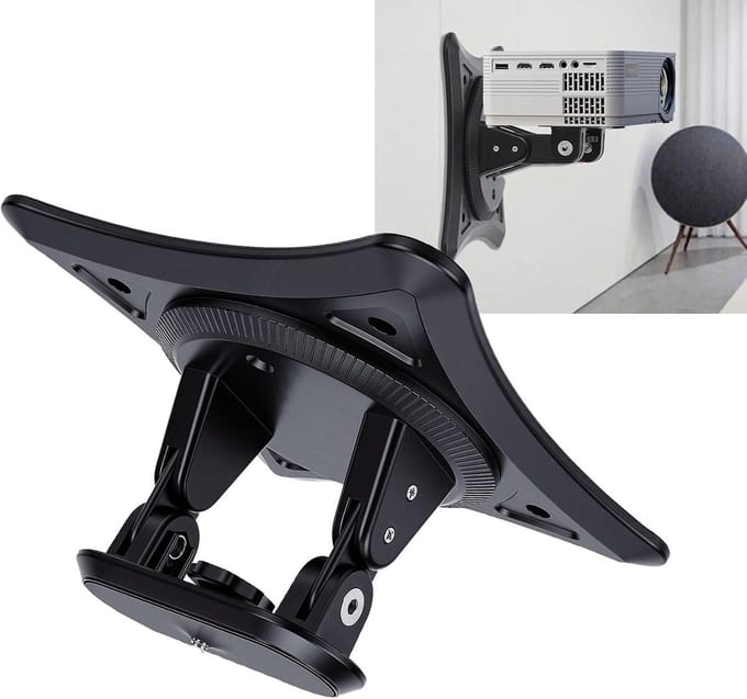 Projector Beugel - Halter Projector - Thuisbioscoop Opstellen - 360 Graden Draaibaar - 18cm Breed - Zwart