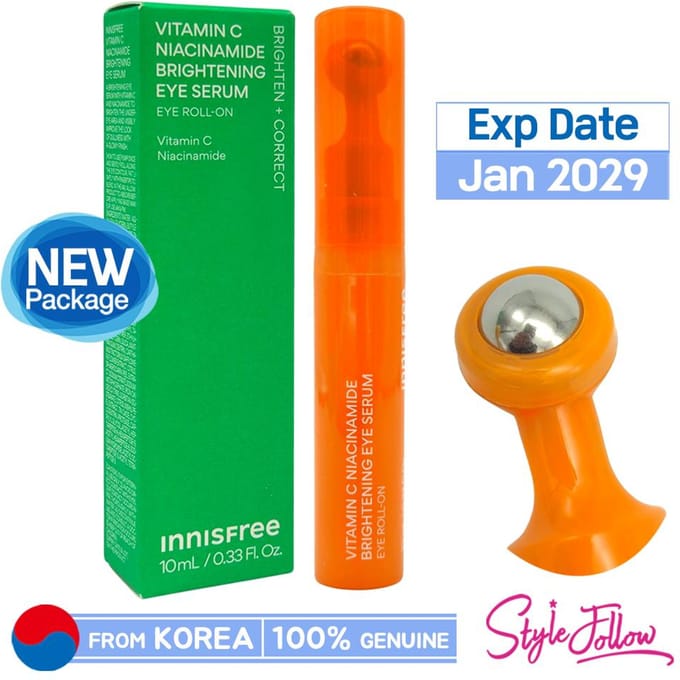 INNISFREE Vitamine C Niacinamide Verhelderend Oogserum Donkere Kringen Verzorging 10ml orange