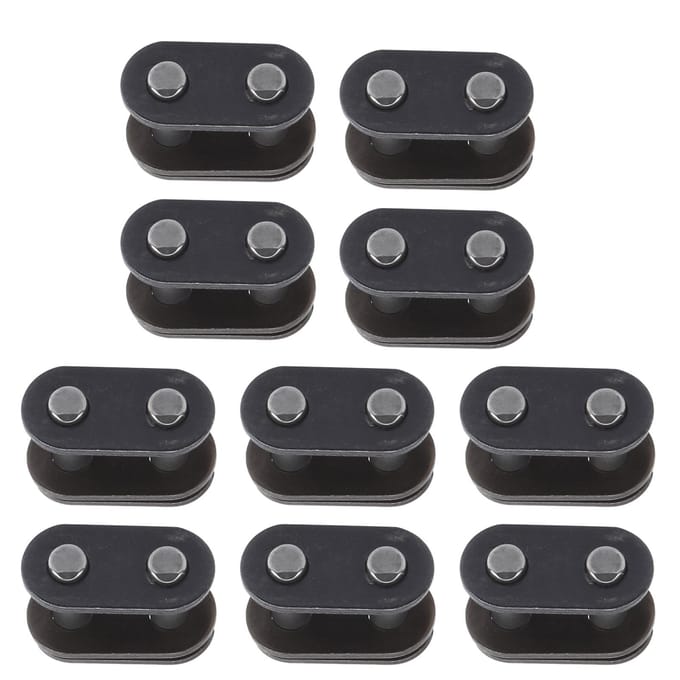 10 stuks T8f Ketting Meesterschakel Staal Slijtvastheid Connectoren Lichtgewicht Directe Vervanging black