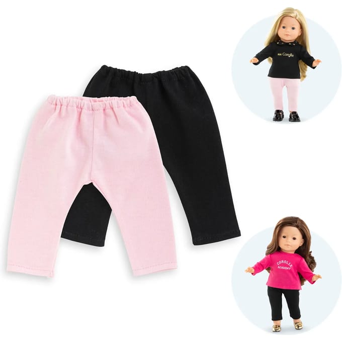 Corolle poppen leggings set - 2 stuks voor poppen 36cm speelgoed.