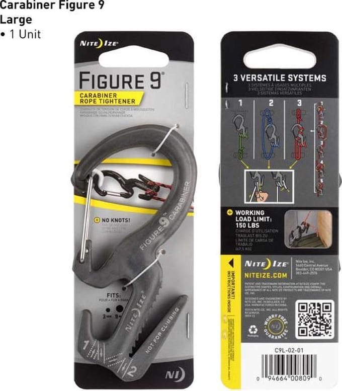 NITE Ize Figure9 Large NI-C9L-02-01 Karabijn 116 mm x 56 mm x 13 mm 1 stuk(s)